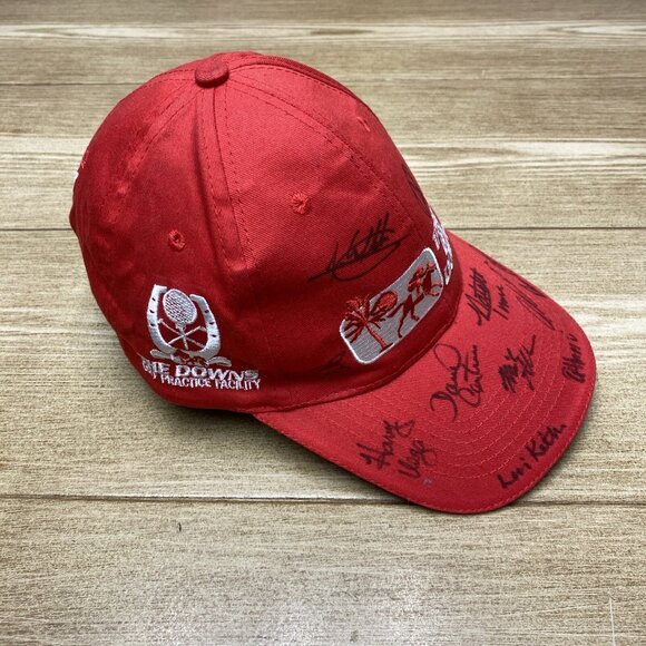 Tampa Bay Downs Horse Rasing Autographed Cap Snap Back The Silk Poker Room - Picture 11 of 14